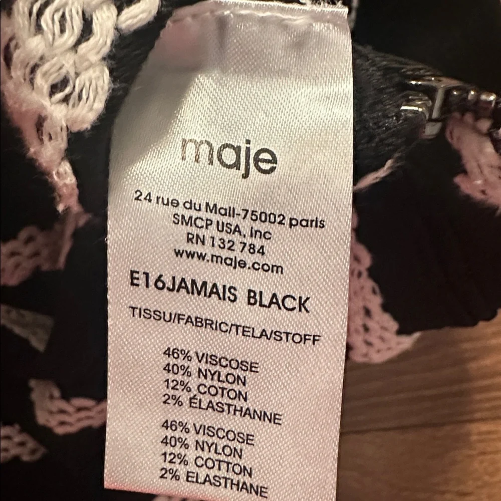 Maje Jamais Jaquard Knit Skirt. - Picture 5 of 8